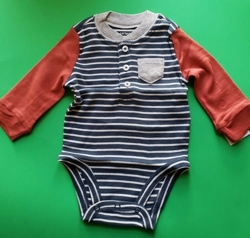 Body henley manica lunga blu - body,