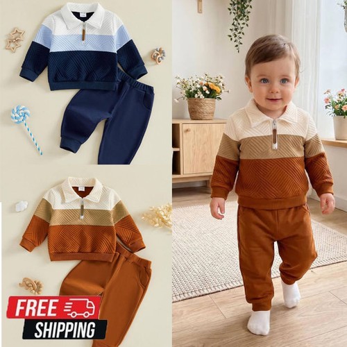 Polo mezza zip con pantaloni