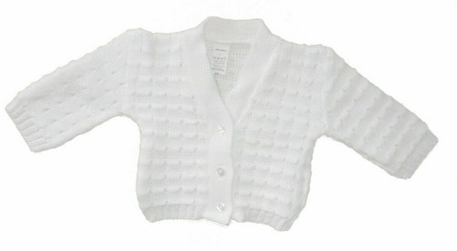 Cardigan maglia bianco bambino